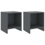 Nightstands 2 pcs dark gray pine wood 35x30x40 cm by vidaXL, Nightstands - Ref: Foro24-322244, Price: 47,53 €, Discount: %