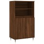 Aparador alto madera contrachapada marrón roble 60x36x110 cm de , Aparadores - Ref: Foro24-831483, Precio: 79,27 €, Descuento: %