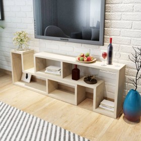 Oak L-shaped TV cabinet by vidaXL, TV Furniture - Ref: Foro24-243065, Price: 126,29 €, Discount: %