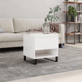 Glänzend weißer Couchtisch aus Holzwerkstoff, 50 x 46 x 50 cm von , Couchtisch - Ref: Foro24-830928, Preis: 42,59 €, Rabatt: %