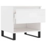 Glossy white engineered wood coffee table 50x46x50 cm by , Coffee table - Ref: Foro24-830928, Price: 43,46 €, Discount: %