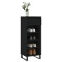 Black plywood shoe cabinet 40x36x105 cm by , Shoe racks and shoe organizers - Ref: Foro24-831469, Price: 46,23 €, Discount: %