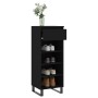 Black plywood shoe cabinet 40x36x105 cm by , Shoe racks and shoe organizers - Ref: Foro24-831469, Price: 46,23 €, Discount: %