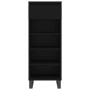 Black plywood shoe cabinet 40x36x105 cm by , Shoe racks and shoe organizers - Ref: Foro24-831469, Price: 46,23 €, Discount: %