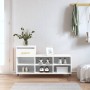 Glossy white plywood shoe cabinet 102x36x60 cm by , Shoe racks and shoe organizers - Ref: Foro24-831358, Price: 47,87 €, Disc...