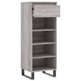 Sonoma gray plywood shoe cabinet 40x36x105 cm by , Shoe racks and shoe organizers - Ref: Foro24-831474, Price: 46,23 €, Disco...