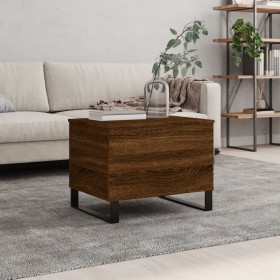 Mesa de centro madera contrachapada roble marrón 60x44,5x45 cm de , Mesas de centro - Ref: Foro24-830963, Precio: 65,99 €, De...