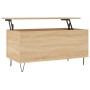 Mesa de centro madera contrachapada roble Sonoma 90x44,5x45 cm de , Mesas de centro - Ref: Foro24-830975, Precio: 56,91 €, De...