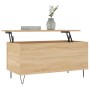 Mesa de centro madera contrachapada roble Sonoma 90x44,5x45 cm de , Mesas de centro - Ref: Foro24-830975, Precio: 56,91 €, De...