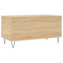 Mesa de centro madera contrachapada roble Sonoma 90x44,5x45 cm de , Mesas de centro - Ref: Foro24-830975, Precio: 56,91 €, De...