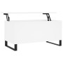 Mesa de centro madera contrachapada blanco 90x44,5x45 cm de , Mesas de centro - Ref: Foro24-830980, Precio: 69,99 €, Descuent...