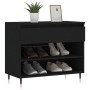 Black plywood shoe cabinet 70x36x60 cm by , Shoe racks and shoe organizers - Ref: Foro24-831429, Price: 47,04 €, Discount: %