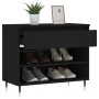 Black plywood shoe cabinet 70x36x60 cm by , Shoe racks and shoe organizers - Ref: Foro24-831429, Price: 47,04 €, Discount: %