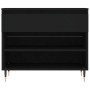 Black plywood shoe cabinet 70x36x60 cm by , Shoe racks and shoe organizers - Ref: Foro24-831429, Price: 47,04 €, Discount: %