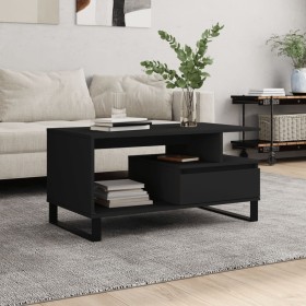 Black plywood coffee table 90x49x45 cm by , Coffee table - Ref: Foro24-831029, Price: 69,27 €, Discount: %