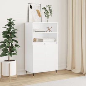 Tall white plywood sideboard 60x36x110 cm by , Sideboards - Ref: Foro24-831476, Price: 77,74 €, Discount: %