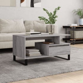 Mesa de centro madera contrachapada gris Sonoma 90x49x45 cm de , Mesas de centro - Ref: Foro24-831034, Precio: 69,27 €, Descu...