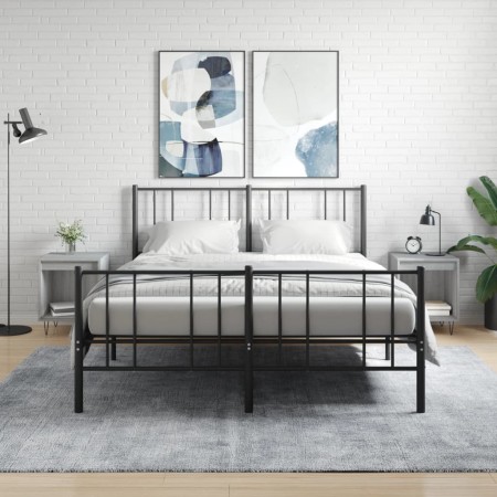 Mesita de noche 2 uds madera ingeniería gris Sonoma 40x35x50 cm de , Mesitas de noche - Ref: Foro24-830729, Precio: 51,73 €, ...