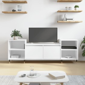 White plywood TV cabinet 160x35x55 cm by , TV Furniture - Ref: Foro24-831332, Price: 85,99 €, Discount: %