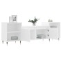 White plywood TV cabinet 160x35x55 cm by , TV Furniture - Ref: Foro24-831332, Price: 96,78 €, Discount: %