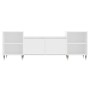 White plywood TV cabinet 160x35x55 cm by , TV Furniture - Ref: Foro24-831332, Price: 96,78 €, Discount: %