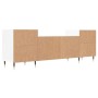 White plywood TV cabinet 160x35x55 cm by , TV Furniture - Ref: Foro24-831332, Price: 96,78 €, Discount: %