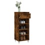 Smoked oak plywood shoe cabinet 40x36x105 cm by , Shoe racks and shoe organizers - Ref: Foro24-831457, Price: 40,99 €, Discou...