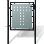 Puerta de valla de jardín negra 100x150 cm de vidaXL, Puertas de jardín - Ref: Foro24-141685, Precio: 131,66 €, Descuento: %