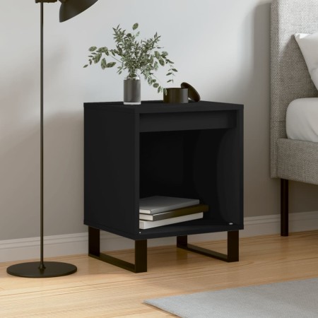 Black engineered wood nightstand 40x35x50 cm by , Nightstands - Ref: Foro24-830734, Price: 42,51 €, Discount: %