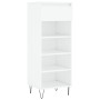 Mueble zapatero madera contrachapada blanco brillo 40x36x105 cm de , Zapateros y organizadores de calzado - Ref: Foro24-83146...