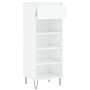 Mueble zapatero madera contrachapada blanco brillo 40x36x105 cm de , Zapateros y organizadores de calzado - Ref: Foro24-83146...