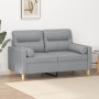 2-seater sofa with light gray fabric cushions 120 cm by , Sofas - Ref: Foro24-3200813, Price: 251,69 €, Discount: %