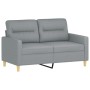 2-Sitzer-Sofa mit hellgrauen Stoffkissen 120 cm von , Sofas - Ref: Foro24-3200813, Preis: 251,69 €, Rabatt: %