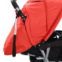 Carrito para 2 niños tandem de acero rojo y negro de vidaXL, Cochecitos de bebé - Ref: Foro24-10111, Precio: 208,20 €, Descue...