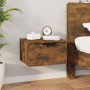 Wall bedside tables 2 pcs smoked oak color 34x30x20 cm by , Lockers and storage cabinets - Ref: Foro24-817088, Price: 39,30 €...