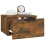 Wall bedside tables 2 pcs smoked oak color 34x30x20 cm by , Lockers and storage cabinets - Ref: Foro24-817088, Price: 39,30 €...