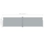 Toldo Lateral Retráctil 160x600 cm Gris de vidaXL, Sombrillas - Ref: Foro24-42180, Precio: 114,74 €, Descuento: %