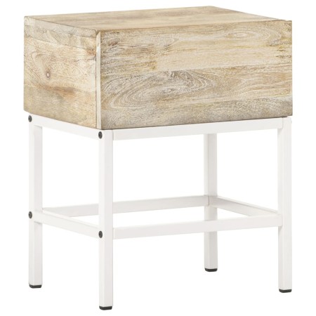 Mesita de noche de madera maciza de mango 40x30x50 cm de vidaXL, Mesitas de noche - Ref: Foro24-320920, Precio: 64,92 €, Desc...