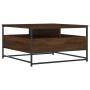 Mesa de centro madera de ingeniería roble marrón 80x80x45 cm de , Mesas de centro - Ref: Foro24-835293, Precio: 87,40 €, Desc...