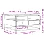 Mesa de centro madera de ingeniería roble marrón 80x80x45 cm de , Mesas de centro - Ref: Foro24-835293, Precio: 87,40 €, Desc...