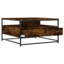 Smoked oak engineered wood coffee table 80x80x45 cm by , Coffee table - Ref: Foro24-835291, Price: 84,55 €, Discount: %