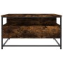 Smoked oak engineered wood coffee table 80x80x45 cm by , Coffee table - Ref: Foro24-835291, Price: 84,55 €, Discount: %