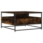 Mesa de centro madera de ingeniería roble ahumado 80x80x45 cm de , Mesas de centro - Ref: Foro24-835291, Precio: 84,55 €, Des...