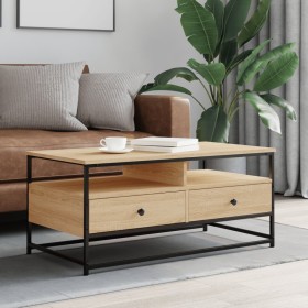 Sonoma oak engineered wood coffee table 100x51x45 cm by , Coffee table - Ref: Foro24-835285, Price: 88,99 €, Discount: %