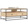 Mesa de centro madera de ingeniería roble Sonoma 100x51x45 cm de , Mesas de centro - Ref: Foro24-835285, Precio: 83,22 €, Des...