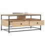 Mesa de centro madera de ingeniería roble Sonoma 100x51x45 cm de , Mesas de centro - Ref: Foro24-835285, Precio: 83,22 €, Des...