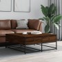 Brown oak engineered wood coffee table 100x99x40 cm by , Coffee table - Ref: Foro24-835298, Price: 78,48 €, Discount: %