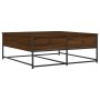 Brown oak engineered wood coffee table 100x99x40 cm by , Coffee table - Ref: Foro24-835298, Price: 78,48 €, Discount: %