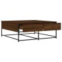 Brown oak engineered wood coffee table 100x99x40 cm by , Coffee table - Ref: Foro24-835298, Price: 78,48 €, Discount: %