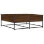 Brown oak engineered wood coffee table 100x99x40 cm by , Coffee table - Ref: Foro24-835298, Price: 78,48 €, Discount: %